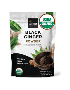 Polvo de Jengibre Negro Orgánico Incas 75g - Suplemento Herbal
