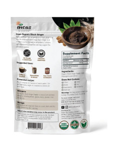 Polvo de Jengibre Negro Orgánico Incas 75g - Suplemento Herbal 2