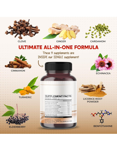 Clavos Ultra PeakPury 150 Cápsulas - Suplemento Digestivo y Oral