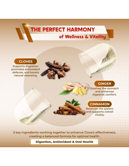 Clavos Ultra PeakPury 150 Cápsulas - Suplemento Digestivo y Oral