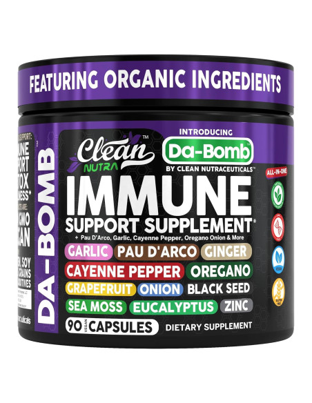 Suplemento Inmunológico Orgánico Clean Nutra 60 Cápsulas Suplemento Inmunológico Orgánico Clean Nutra 60 Cápsulas