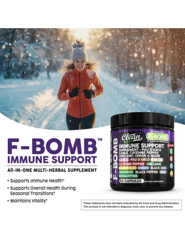 Suplemento Inmunológico Orgánico Clean Nutra 60 Cápsulas