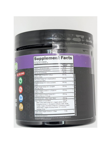 Suplemento Inmunológico Orgánico Clean Nutra 60 Cápsulas Suplemento Inmunológico Orgánico Clean Nutra 60 Cápsulas