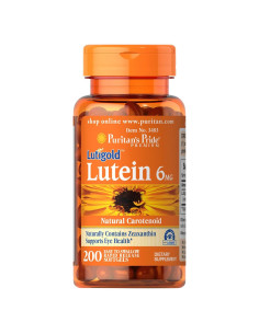 Suplemento Lutigold Luteína Puritan's Pride 6mg 200 Cápsulas