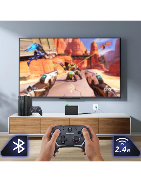 Controlador Inalámbrico Eagolloar con RGB y Paletas Ajustables