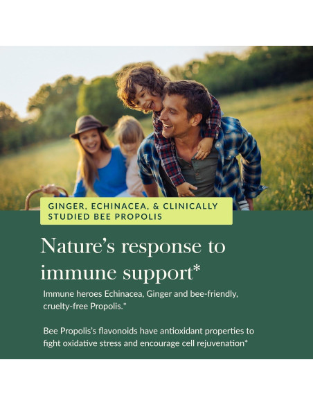 Gomas Inmunológicas Orgánicas Gaia Herbs con Jengibre y Equinácea - 60 Unidades