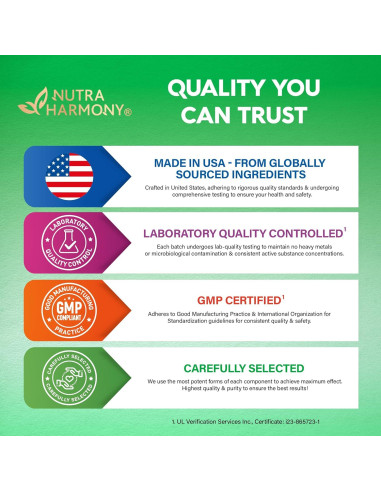 Cápsulas de Mullein 15 en 1 - Suplemento Pulmonar Nutra Harmony