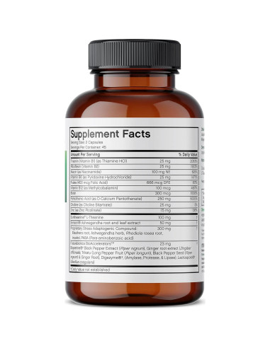 Futurebiotics Stressassist L-teanina Ashwagandha 90 Cápsulas