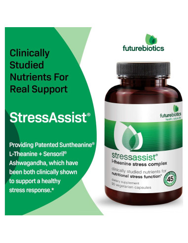 Futurebiotics Stressassist L-teanina Ashwagandha 90 Cápsulas