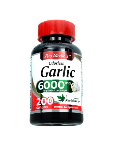 Suplemento de Ajo Fito Medic's 6000 mg 200 Softgels Sin Olor