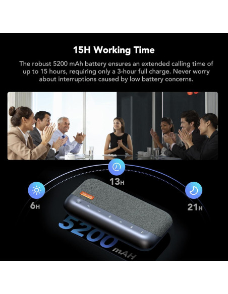 Altavoz de Conferencia NUROUM A35, 15h Batería, Bluetooth/USB