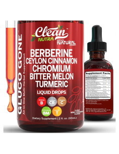Suplemento Líquido Clean Nutra Berberina y Canela 140g