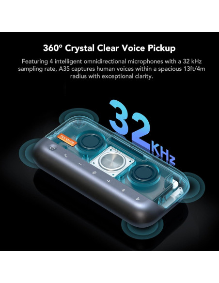 Altavoz de Conferencia NUROUM A35, 15h Batería, Bluetooth/USB