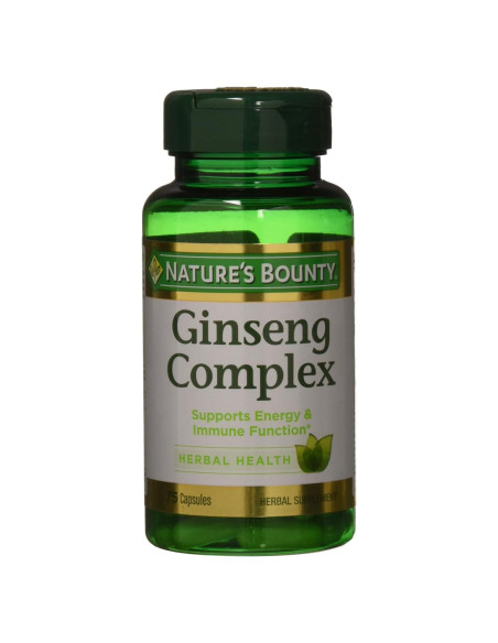Cápsulas de Ginseng Plus con Jalea Real Nature's Bounty - 75 Unidades