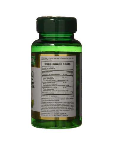 Cápsulas de Ginseng Plus con Jalea Real Nature's Bounty - 75 Unidades