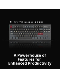 Teclado Mecánico Montech MK87DB TKL RGB PBT Marrón 2