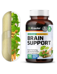 Suplemento Cerebral BIO KRAUTER - 100 Cápsulas - 1300 mg Vegano
