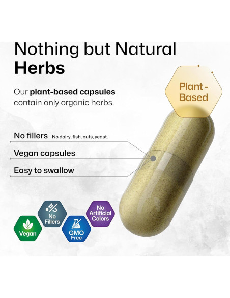 Suplemento Cerebral BIO KRAUTER - 100 Cápsulas - 1300 mg Vegano