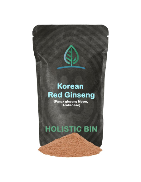 Polvo de Ginseng Rojo Coreano Holistic Bin 50g Vegano Sin Gluten
