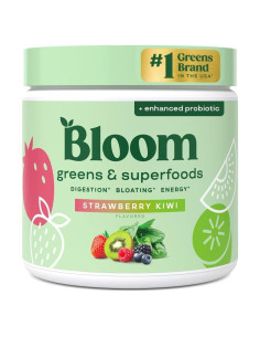 Polvo de Verduras Bloom Nutrition Fresa Kiwi 30 Porciones