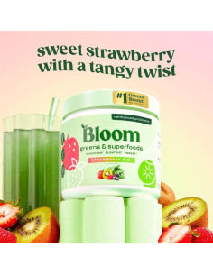 Polvo de Verduras Bloom Nutrition Fresa Kiwi 30 Porciones 2