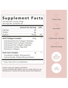 Alaya Multi Collagen Powder 40 Porciones - Colágeno Tipo I, II, III, V, X 2