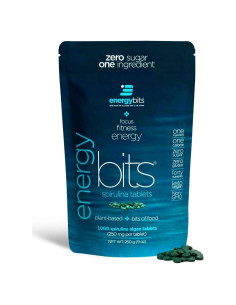 Tabletas de Espirulina Orgánica ENERGYBITS - 1000 Unidades - Vegano, Keto, Sin Gluten