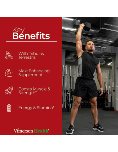 Suplemento de Testosterona Vimerson Health 60 Cápsulas