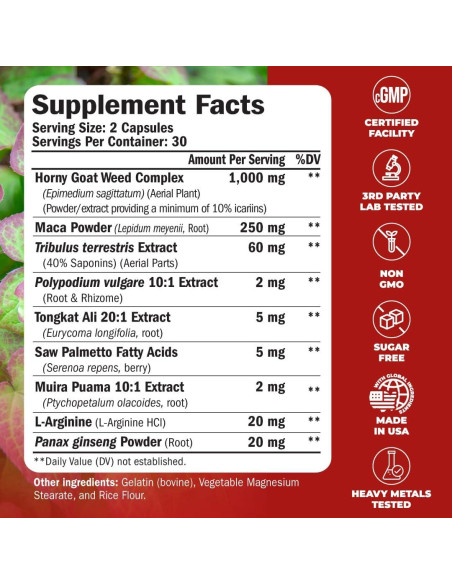 Suplemento de Testosterona Vimerson Health 60 Cápsulas Suplemento de Testosterona Vimerson Health 60 Cápsulas