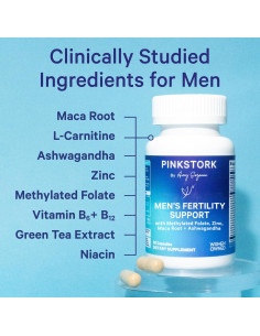 Suplemento de Fertilidad Masculina Pink Stork - 60 Cápsulas 2