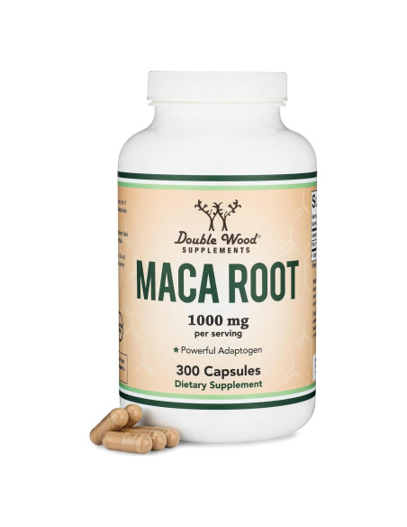 Cápsulas de Maca Negra, Roja y Amarilla Double Wood 300u