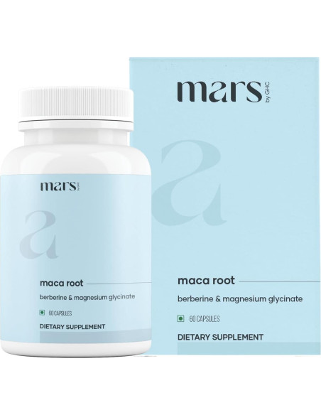 Cápsulas de Raíz de Maca Mars by GHC - 60 Unidades con Ginseng Cápsulas de Raíz de Maca Mars by GHC - 60 Unidades con Ginseng