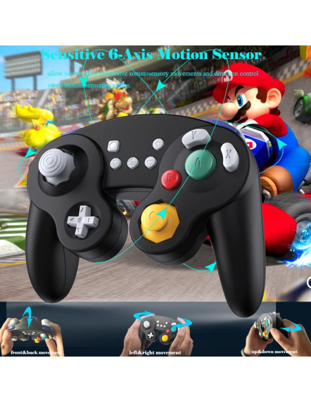 Controlador Inalámbrico EXLENE Gamecube para Switch Negro Controlador Inalámbrico EXLENE Gamecube para Switch Negro