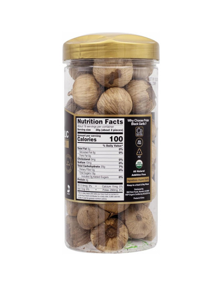 Ajo Negro Orgánico MW Polar 567 g - Bulbos Enteros, Natural