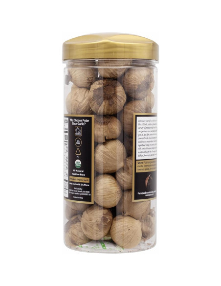 Ajo Negro Orgánico MW Polar 567 g - Bulbos Enteros, Natural