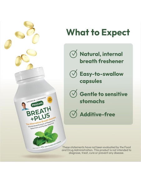 ANDREW LESSMAN Breath Plus 60 Cápsulas - Ambientador Natural