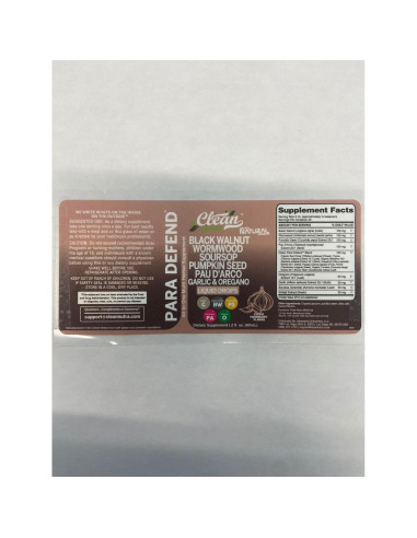 Gotas Líquidas Clean Nutra Ajenjo Nuez Negra 132g