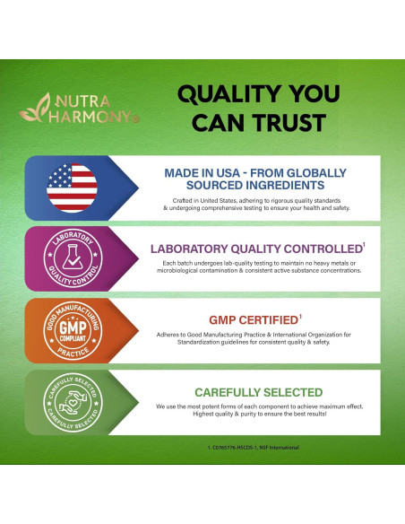 Cápsulas de Té Verde Nutra Harmony 120 Unidades - Energía y Metabolismo