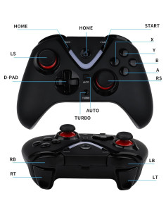 Controlador Inalámbrico Rotomoon XSX LC Joysticks ALPS Negro 2