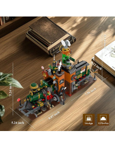 Set de Construcción Tren de Vapor Medieval 1379 Piezas 2