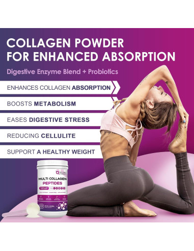 Polvo de Péptidos de Colágeno Múltiple Nature Target 50 Porciones