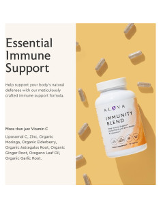 Mezcla de Inmunidad Alaya Naturals - 90 Cápsulas con Vitamina C y Zinc 2