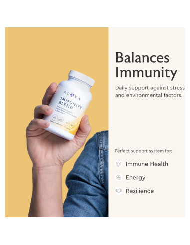 Mezcla de Inmunidad Alaya Naturals - 90 Cápsulas con Vitamina C y Zinc