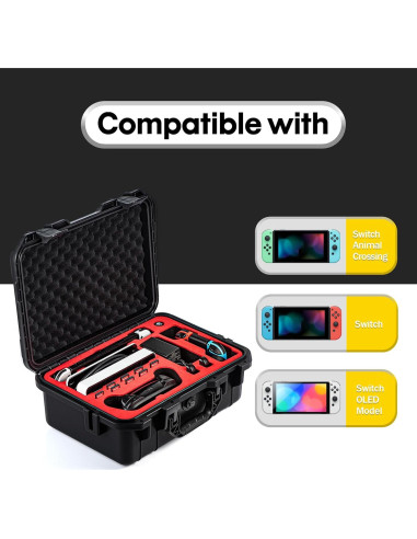 Funda de transporte DEVASO para Nintendo Switch OLED - Impermeable
