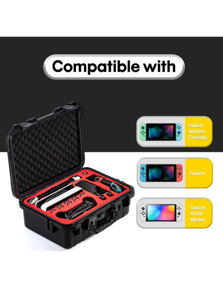 Funda de transporte DEVASO para Nintendo Switch OLED - Impermeable