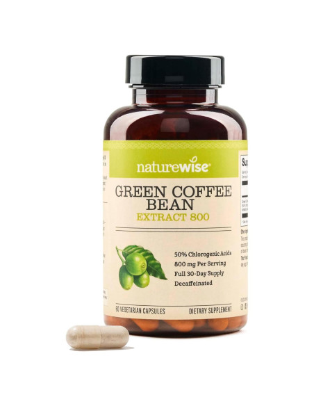 Extracto de Grano de Café Verde NatureWise 800mg 50% Ácidos Clorogénicos