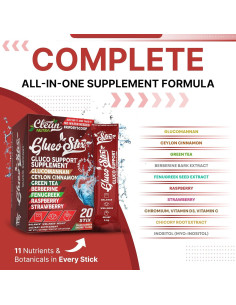 Gluco Stix Clean Nutraceuticals - Suplemento Digestivo 20 Palitos 2