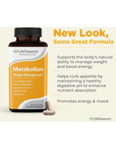 Suplemento Metabolismo LifeSeasons 70 Cápsulas - Control de Peso y Energía 2
