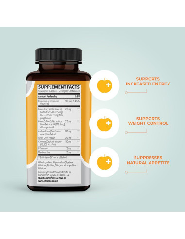 Suplemento Metabolismo LifeSeasons 70 Cápsulas - Control de Peso y Energía