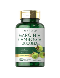 Extracto de Garcinia Cambogia Carlyle 3000mg 180 Cápsulas Suplemento